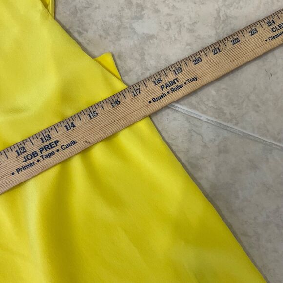 MM Lafleur 100% Silk Sleeveless Tank Top women XS yellow mock neck - Picture 9 of 9